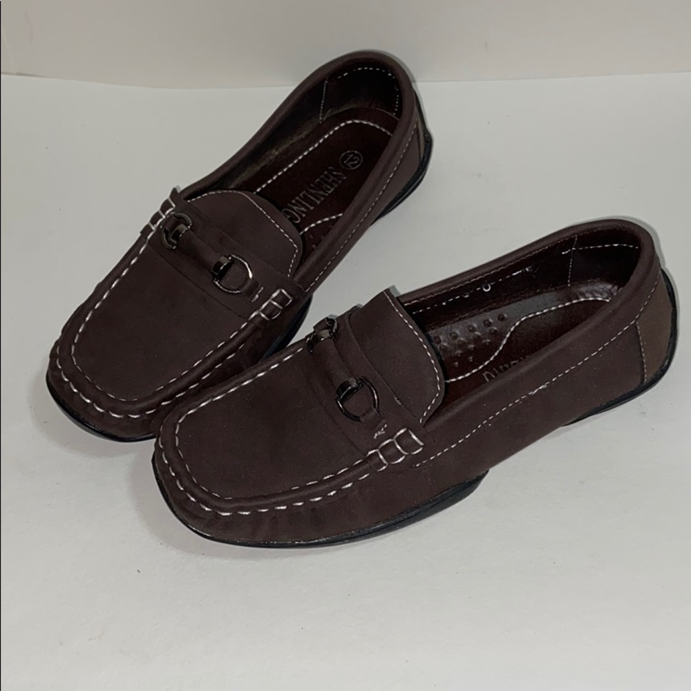 Boy’s brown dress shoes